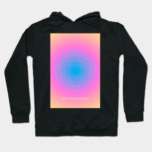 Everything is Energy Vibrant Colorful Aura Hoodie